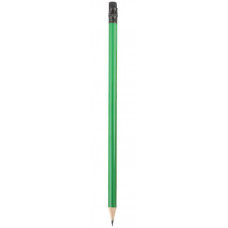 Fosforlu Kurşun Kalem Yuvarlak Silgili Yeşil 4 adet 