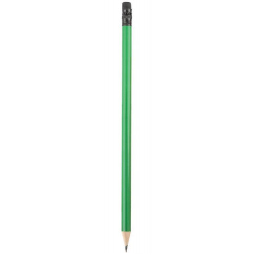 Fosforlu Kurşun Kalem Yuvarlak Silgili Yeşil 4 adet 